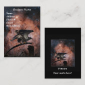 Eagle & Outer Space Business Cards Visitenkarte (Vorne/Hinten)