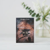 Eagle & Outer Space Business Cards Visitenkarte (Stehend Vorderseite)