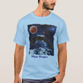 Eagle & Outer Space Fantasy Wildlife T - Shirt (Vorderseite)