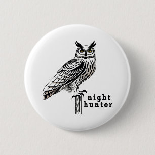Eagle Owl 2d ist stehend mit Text-Nachtjäger Button