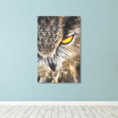 Eagle Owl (Bubo bubo) Leinwanddruck (Insitu (Holzboden))
