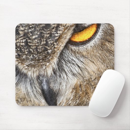 Eagle Owl (Bubo bubo) Mousepad (Mit Mouse)