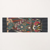 eagle owl dark yogamatte (Rückseite (Horizontal))