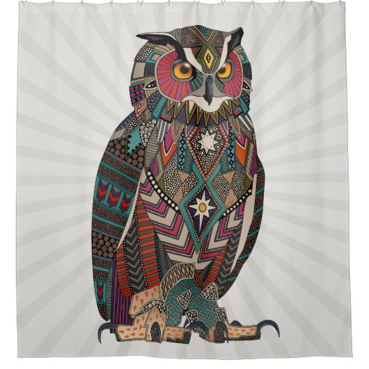 eagle owl duschvorhang (Vorderseite)