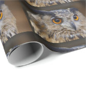 Eagle Owl Geschenkpapier (Rolleneckpunkt)