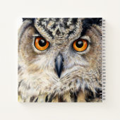 Eagle Owl hat ein schönes Kunstportrait Notizblock (Rückseite)
