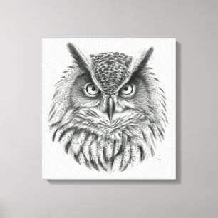 Eagle Owl von Svetlana Ledneva-Schukina G046 Leinwanddruck