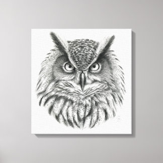 Eagle Owl von Svetlana Ledneva-Schukina G046 Leinwanddruck