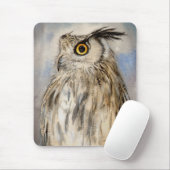 Eagle Owl Wilhelm Tell Mousepad (Mit Mouse)
