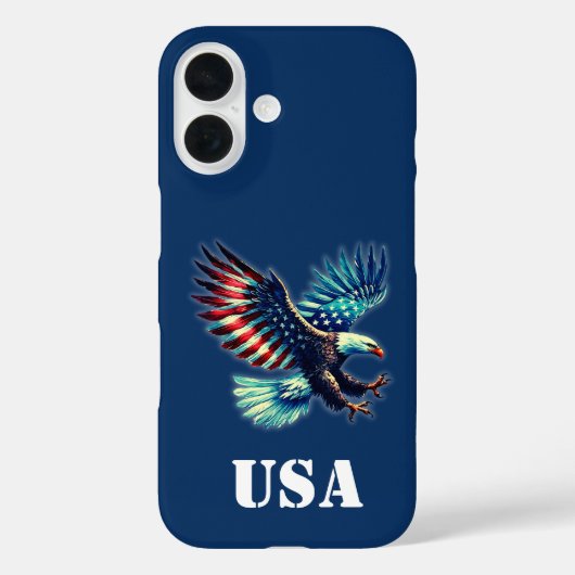 Eagle Patriotic Flag iPhone / iPad Gehäuse Case-Mate iPhone Hülle (Rückseite)