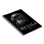 Eagle Patriotic Merica 4. Juli USA Notizblock (Rechte Seite)