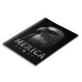 Eagle Patriotic Merica 4. Juli USA Notizblock (Linke Seite)