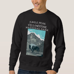 Eagle Peak Yellowstone Nationalpark Wyoming Hikin Sweatshirt