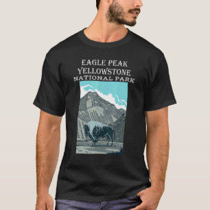 Eagle Peak Yellowstone Nationalpark Wyoming Wander T-Shirt