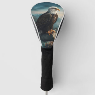 Eagle Perched on Rocky Terrain Golf Headcover