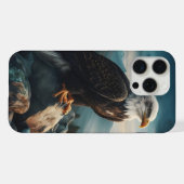Eagle Perched on Rocky Terrain iPhone Hülle (Rückseite (Horizontal))