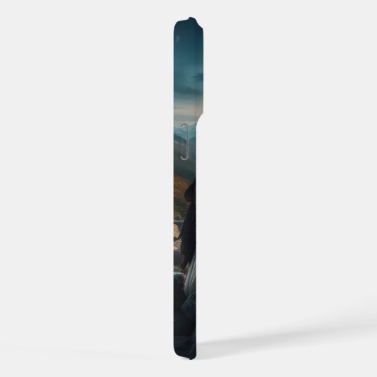 Eagle Perched on Rocky Terrain iPhone Hülle (Rechte Seite)