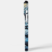 Eagle Perched unter einem Sternenblauen Mond Case-Mate iPhone Hülle (Rückseite / Links)