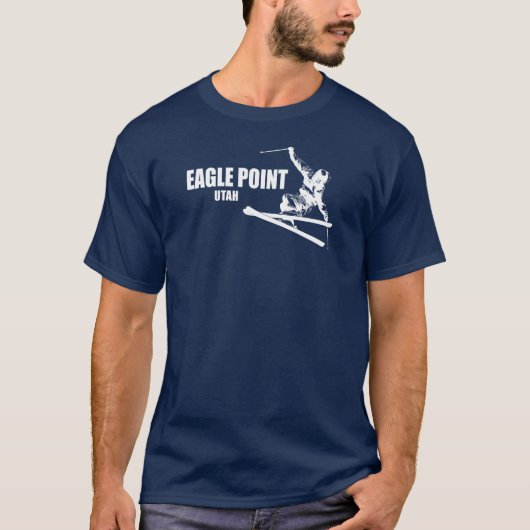 Eagle Point Resort Utah Skier T-Shirt (Vorderseite)