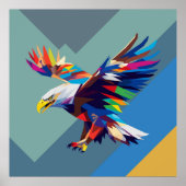 Eagle Pop Art Poster (Vorne)