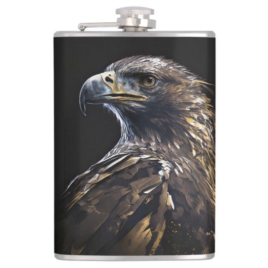 Eagle Portrait Art Collection Flachmann (Vorderseite)