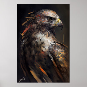 Eagle Portrait Art Collection Poster
