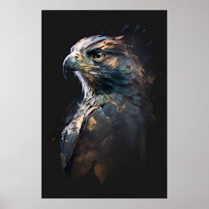 Eagle Portrait Art Collection Poster
