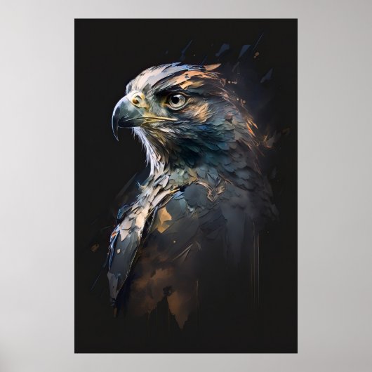 Eagle Portrait Art Collection Poster (Vorne)