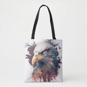 Eagle Portrait Tiermalerei Natur im Freien Tasche