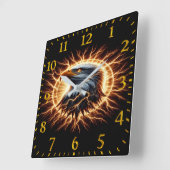 Eagle Quadratische Wanduhr (Winkel)