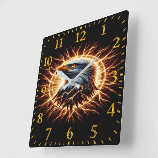 Eagle Quadratische Wanduhr (Winkel)