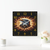 Eagle Quadratische Wanduhr (Zuhause)