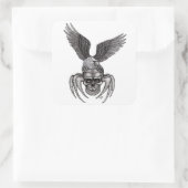 Eagle Quadratischer Aufkleber (Tasche)