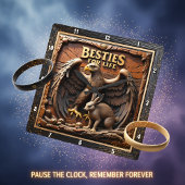 Eagle Rabbit Friendship Mountain Quadratische Wanduhr