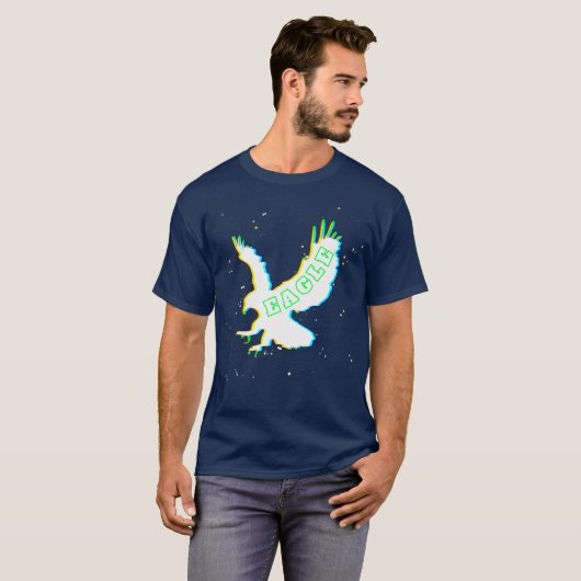 Eagle Radiates Colors T-Shirt (Vorne ganz)