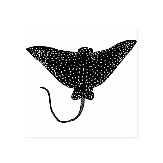 Eagle Ray Gummistempel (Prägung)