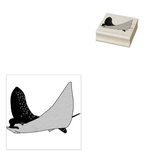 Eagle Ray Gummistempel (Stempel)