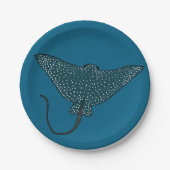 Eagle Ray Pappteller (Vorderseite)