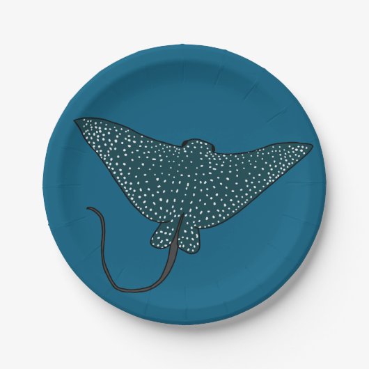 Eagle Ray Pappteller (Vorderseite)