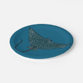 Eagle Ray Pappteller (Schrägansicht)