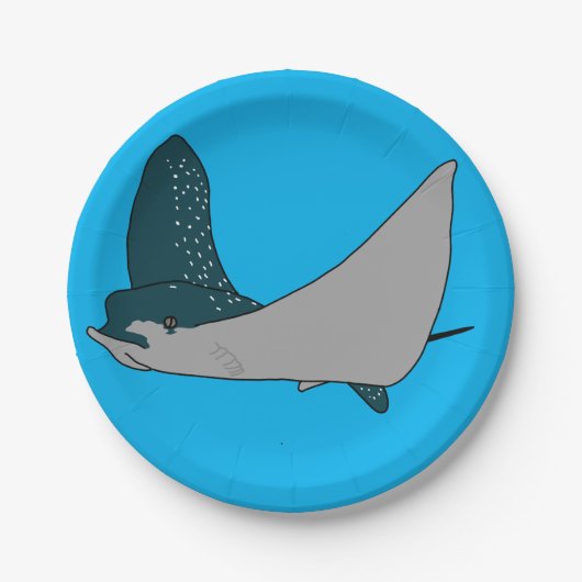 Eagle Ray Pappteller (Vorderseite)