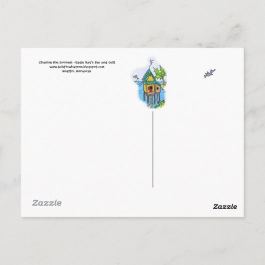 Eagle Rays Bar and Grill Postkarte (Rückseite)