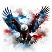 Eagle Red White Blue Decoupage Seidenpapier