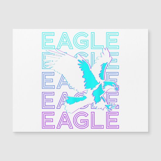 Eagle Retro Magnetkarte (Vorderseite)