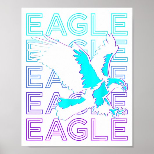 Eagle Retro Poster (Vorne)