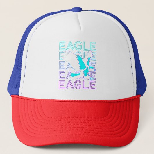 Eagle Retro Truckerkappe (Vorderseite)