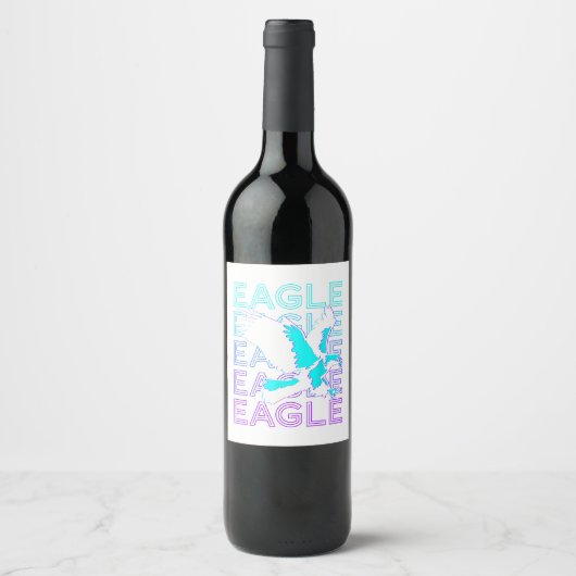 Eagle Retro Weinetikett (Vorderseite)