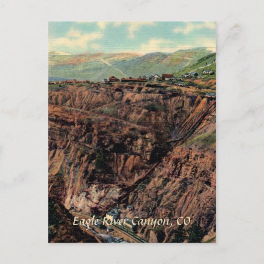 Eagle River Canyon Vintage Postkarte (Vorderseite)