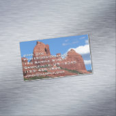 Eagle Rock I Sedona Arizona Reisefotografie Magnetische Visitenkarte (Beispiel)