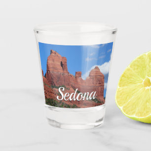 Eagle Rock I Sedona Arizona Reisefotografie Schnapsglas